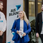 Ausbildungs-Ass Kevin Garrod, Michelle Veh, Franz Vogel