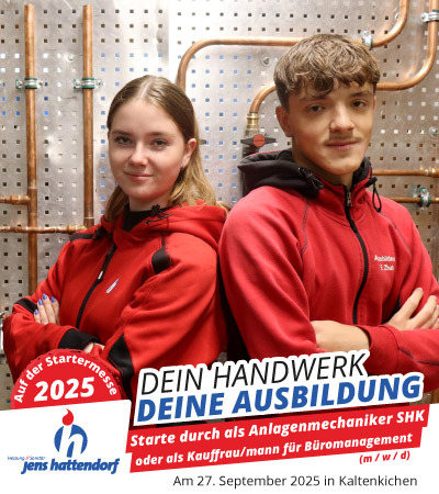 Dein Handwerk, deine Ausbildung. Starte deine Karriere als Anlagenmechaniker SHK oder als Bürokauffrau / mann für Büromanagement