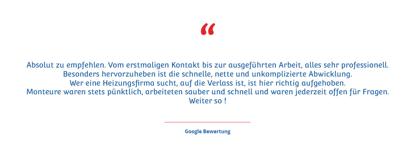 Zweite unabhängige Google-Bewertung eins zufriedenen Kunden